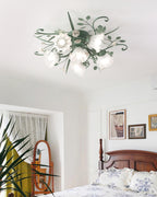 Larkena Ceramic Ceiling Light-Moonnatur