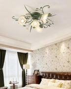 Larkena Ceramic Ceiling Light-Moonnatur