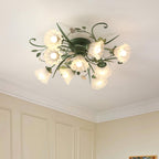 Larkena Ceramic Ceiling Light-Moonnatur