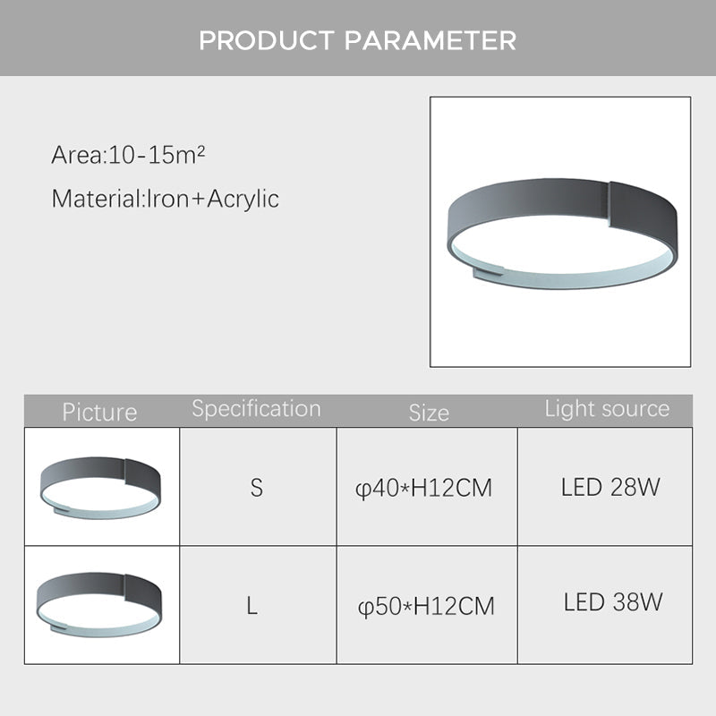Auberwyn Acrylic Ceiling Light-Moonnatur