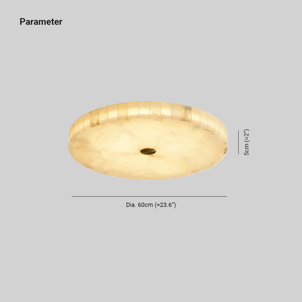 Sorrelrose Alabaster Ceiling Light-Moonnatur