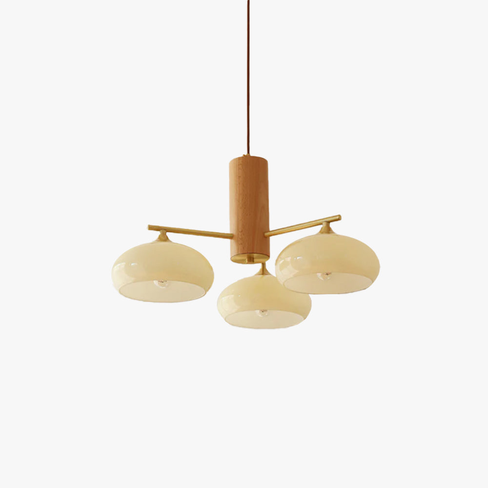 Quenelfern Glass Chandelier-Moonnatur