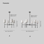 Inverwick Fabric Chandelier-Moonnatur
