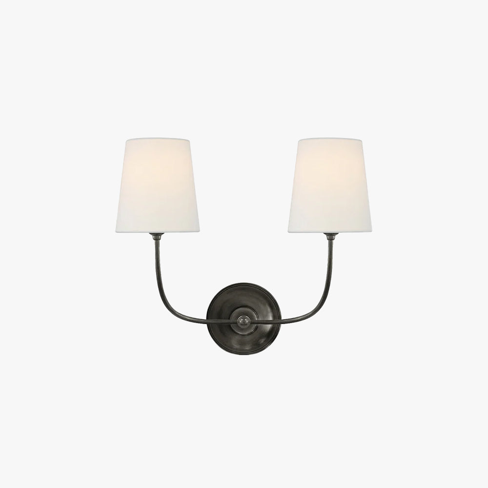 Auberlynne Fabric Wall Light-Moonnatur