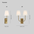 Yarrellyn Fabric Wall Light-Moonnatur