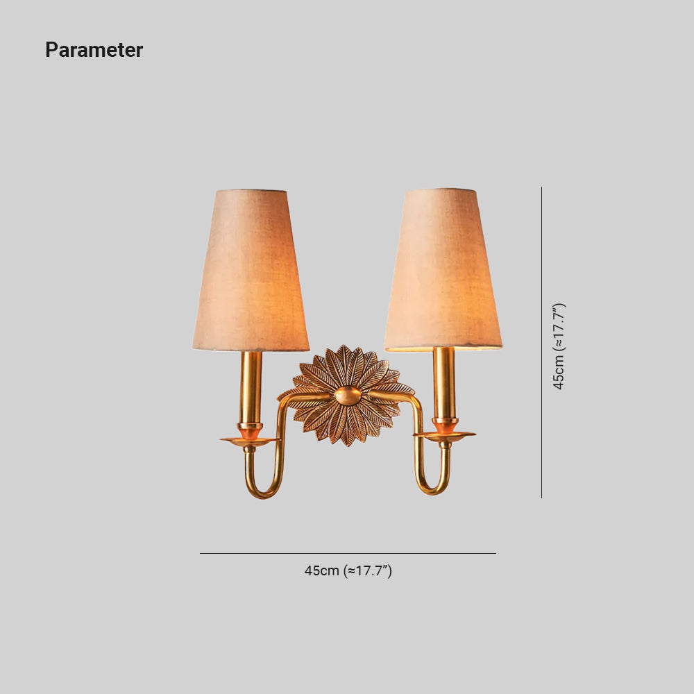 Wardenis Fabric Wall Light-Moonnatur