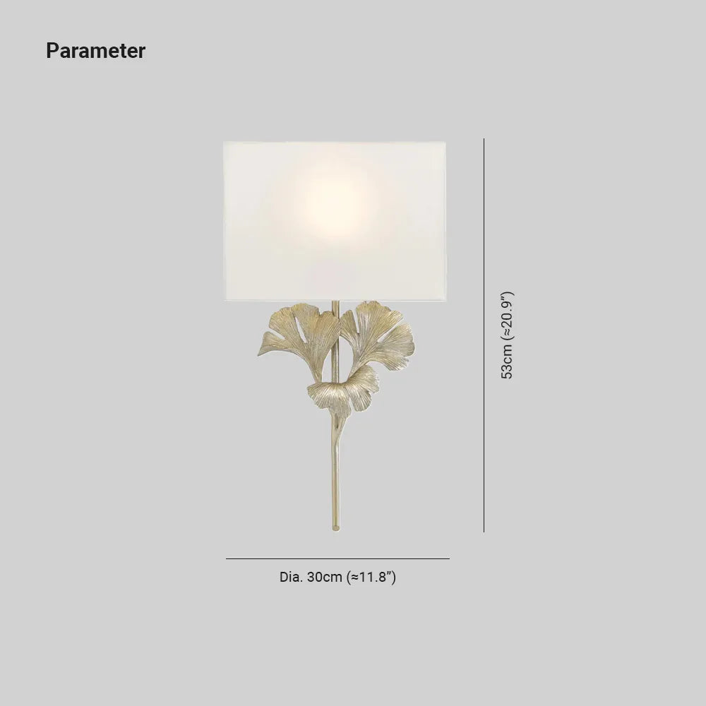 Avrenora Fabric Wall Light-Moonnatur