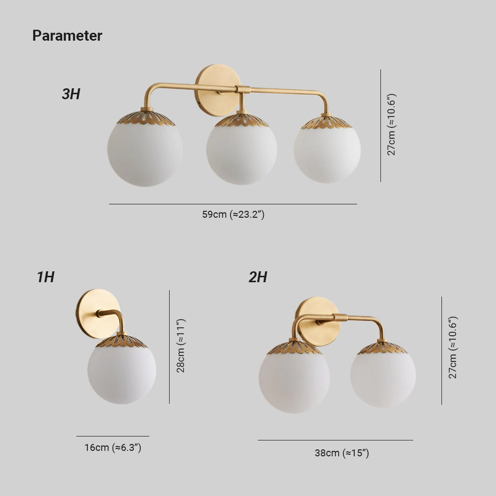 Larenelis Glass Wall Light-Moonnatur