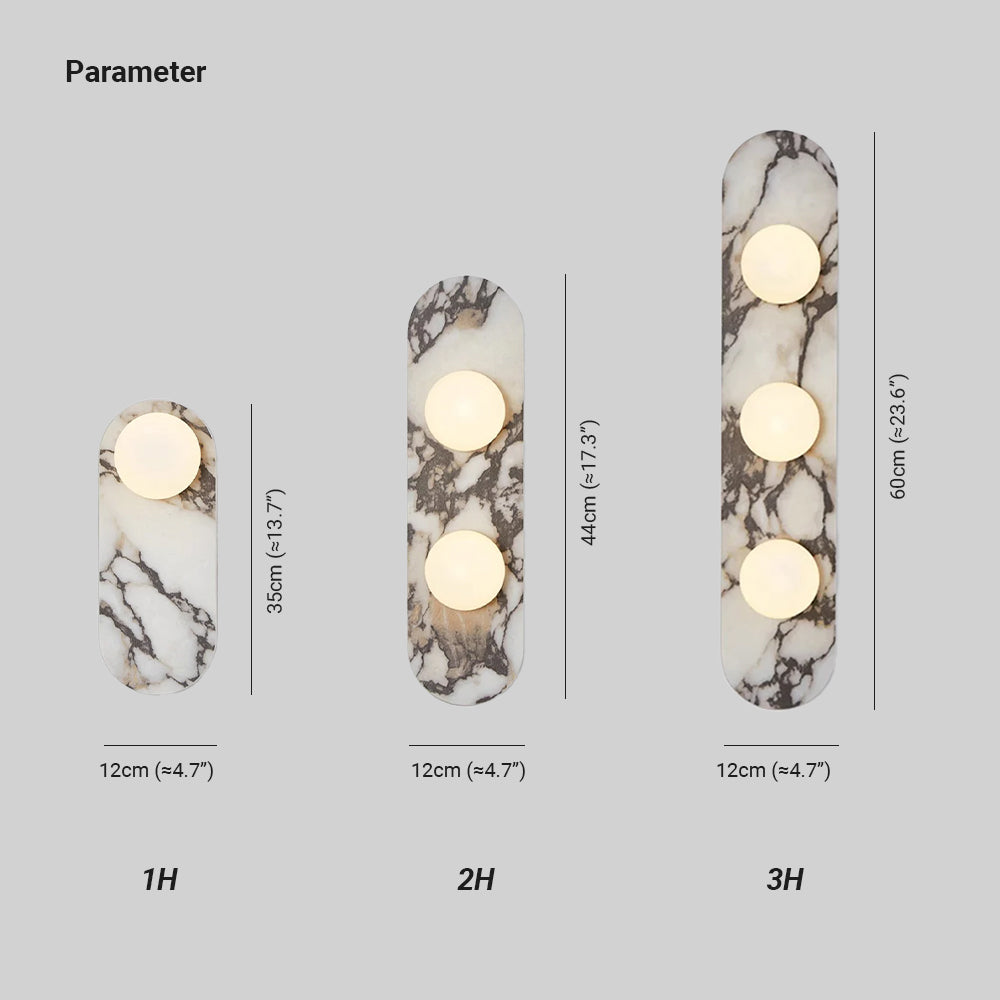 Wardenoria Marble Wall Light-Moonnatur