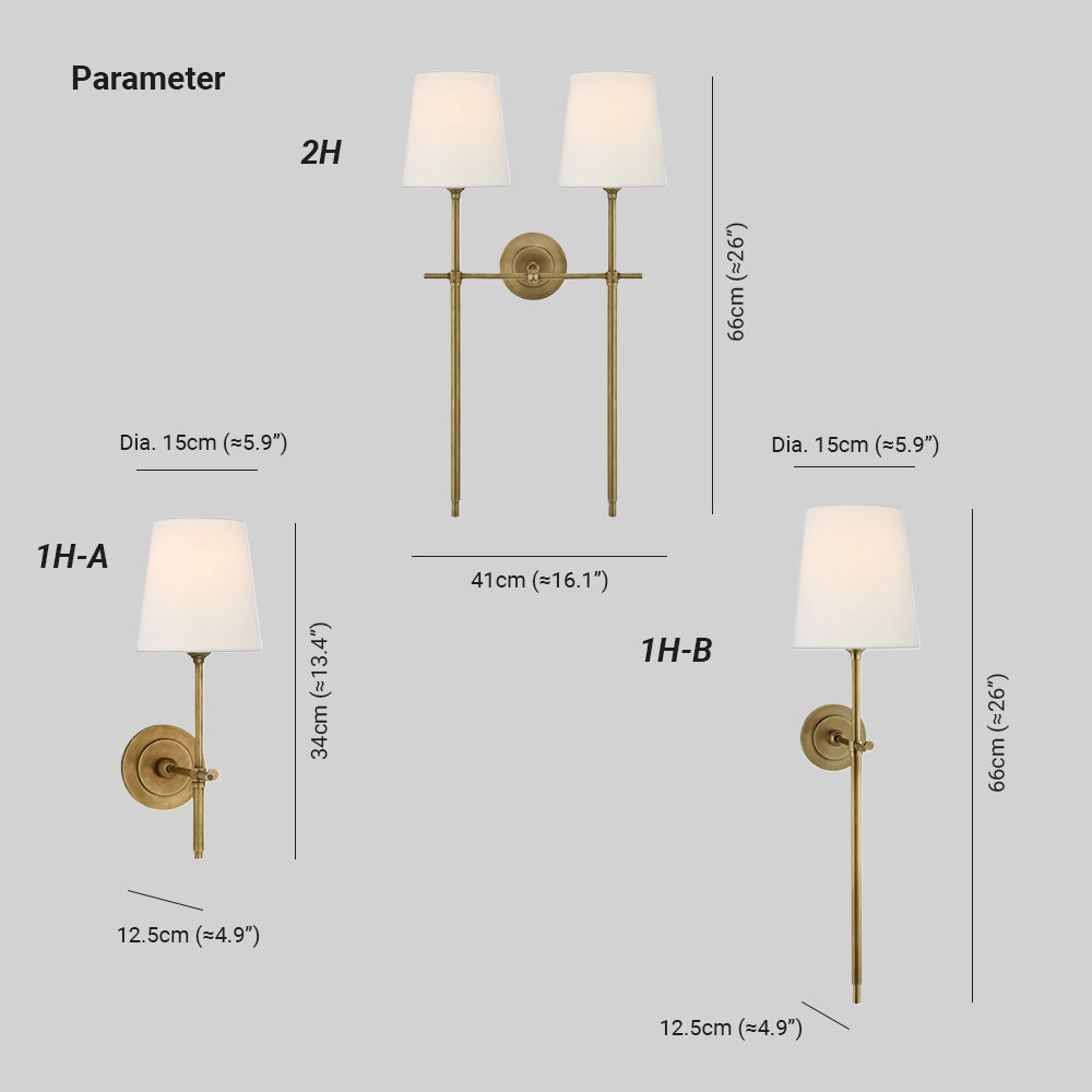 Wenreloria Fabric Wall Light-Moonnatur