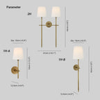 Wenreloria Fabric Wall Light-Moonnatur