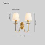 Veyrenina Fabric Wall Light-Moonnatur