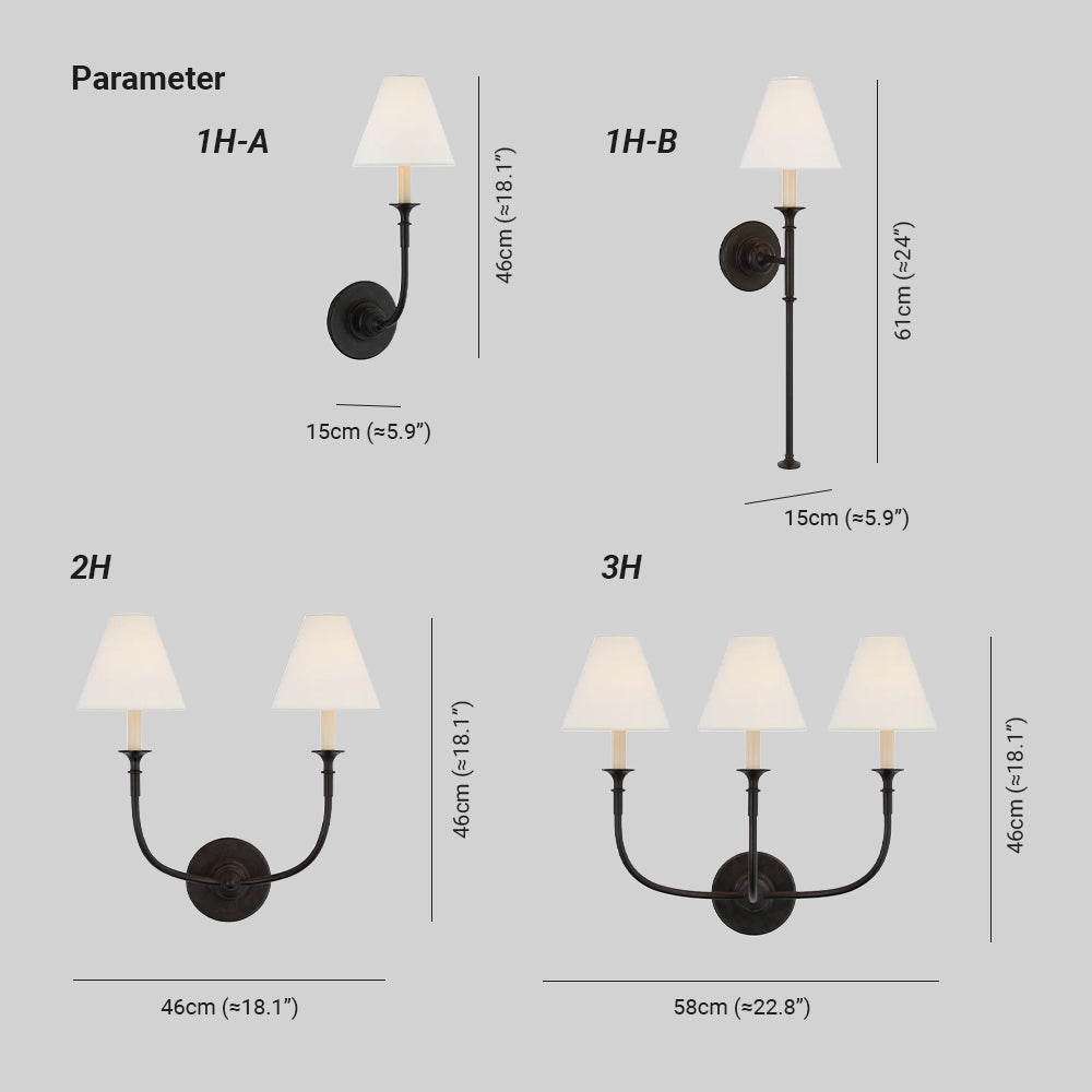 Urenaria Fabric Wall Light-Moonnatur