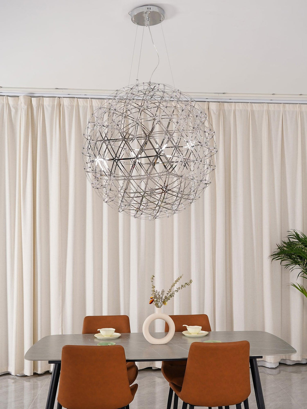 Celyneth Stainless Steel Pendant Light-Moonnatur