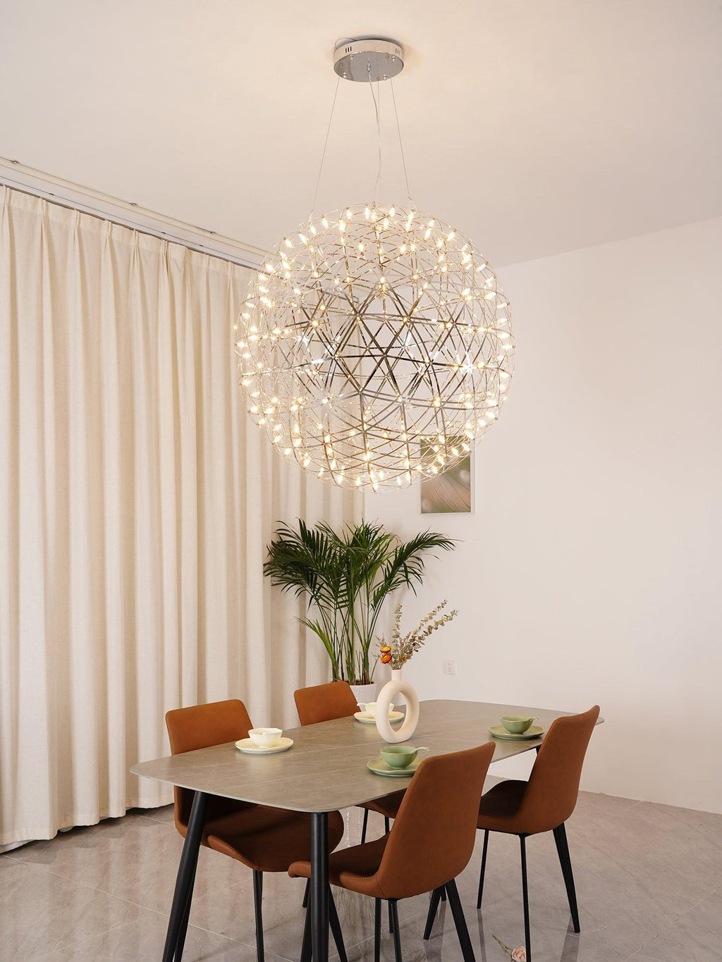 Celyneth Stainless Steel Pendant Light-Moonnatur