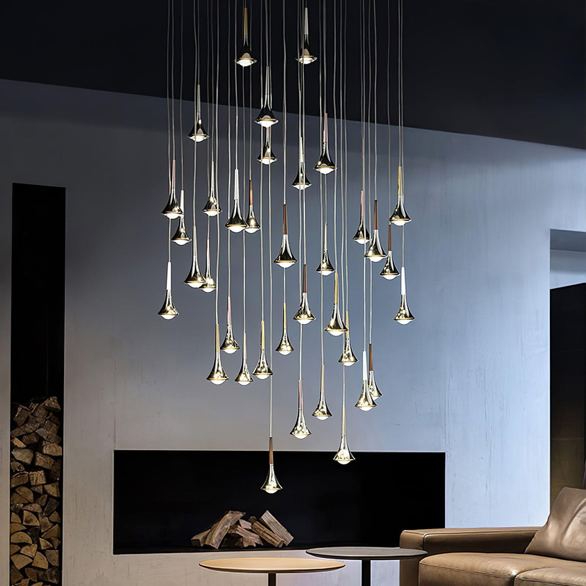 Qelara Acrylic Pendant Light-Moonnatur
