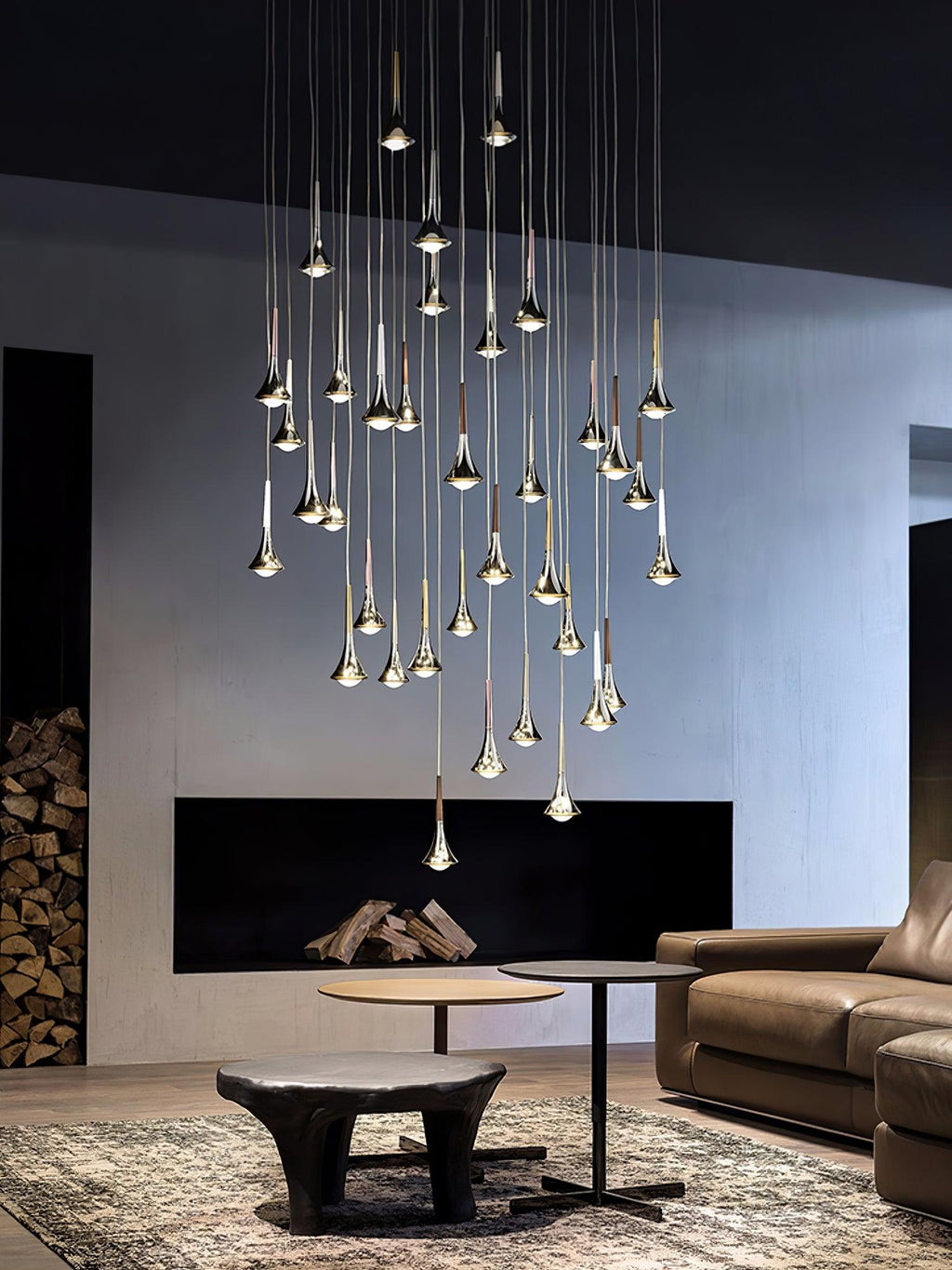 Qelara Acrylic Pendant Light-Moonnatur