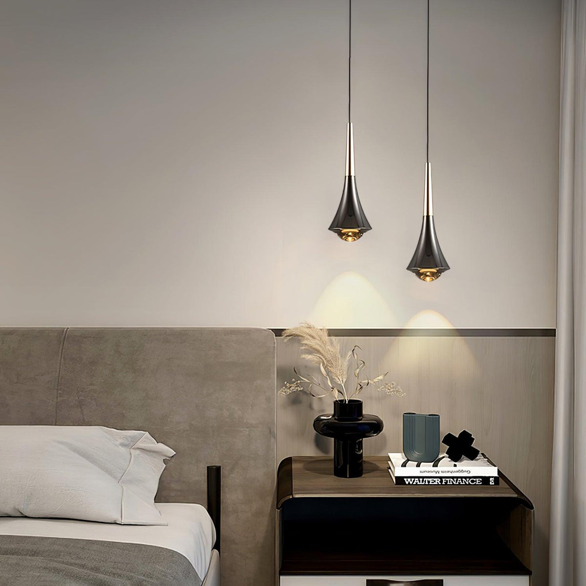 Qelara Acrylic Pendant Light-Moonnatur
