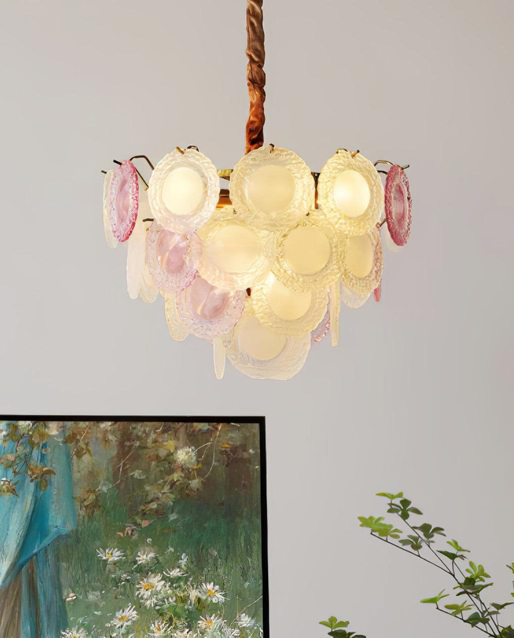 Wyrenelle Glass Chandelier-Moonnatur