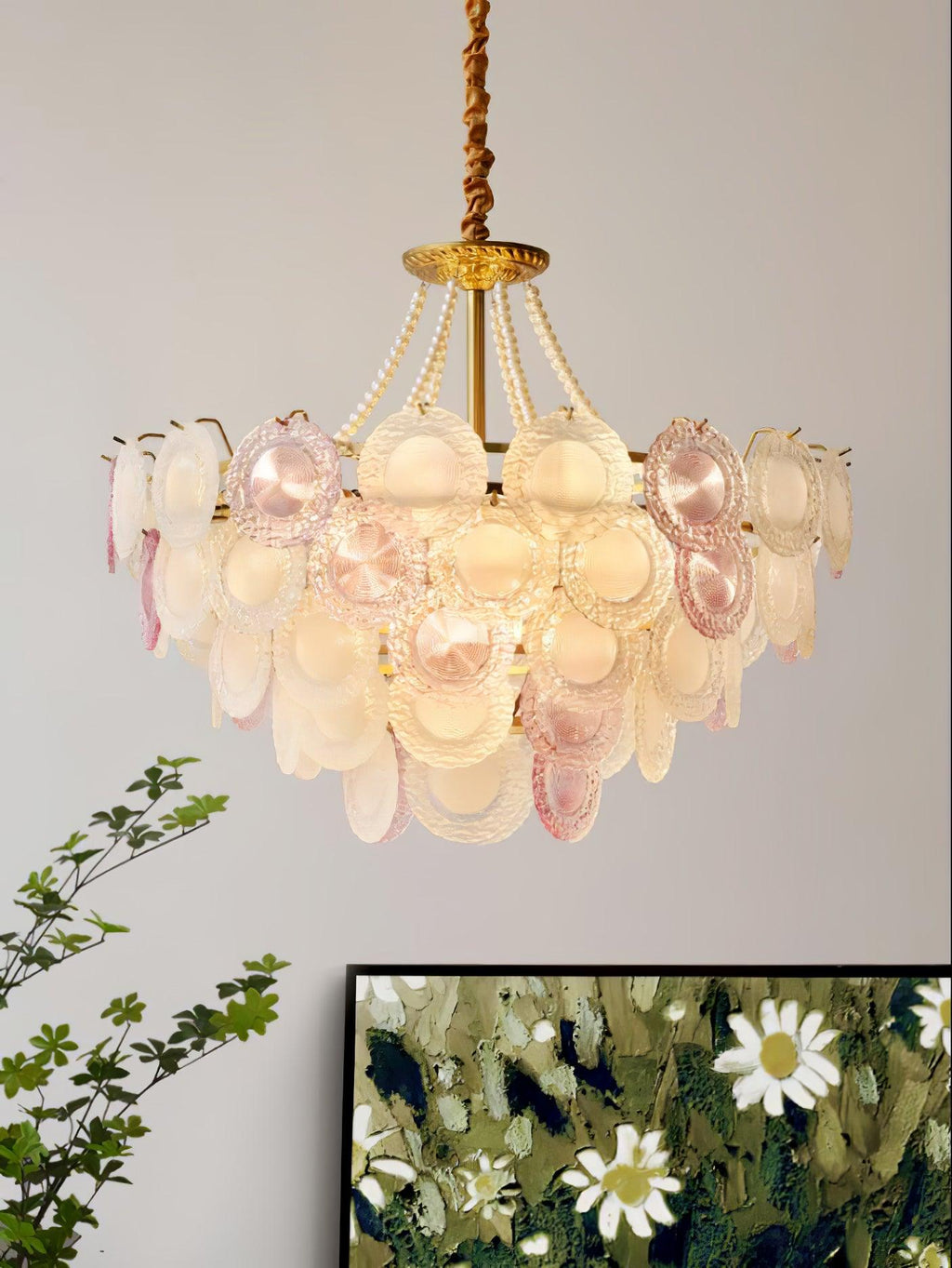 Wyrenelle Glass Chandelier-Moonnatur