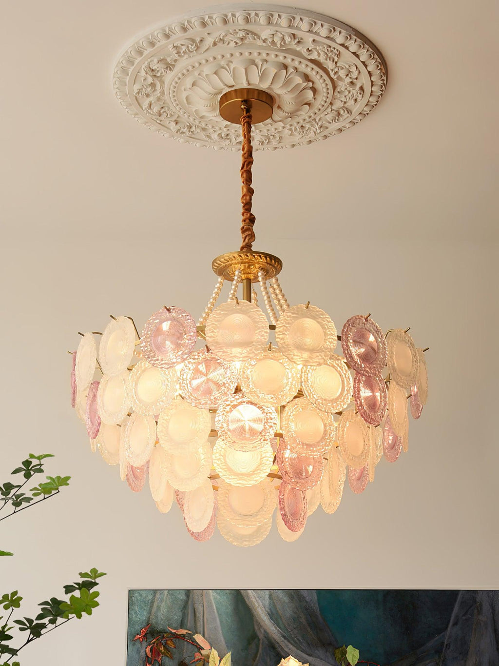 Wyrenelle Glass Chandelier-Moonnatur