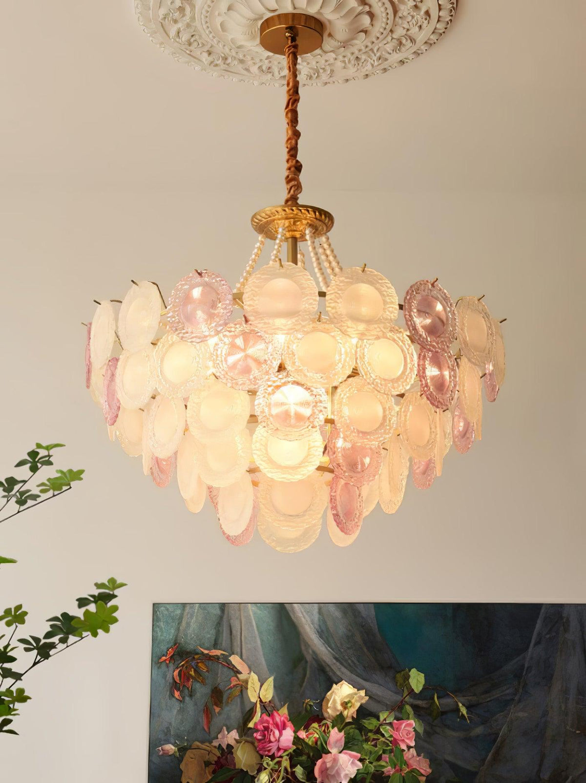 Wyrenelle Glass Chandelier-Moonnatur
