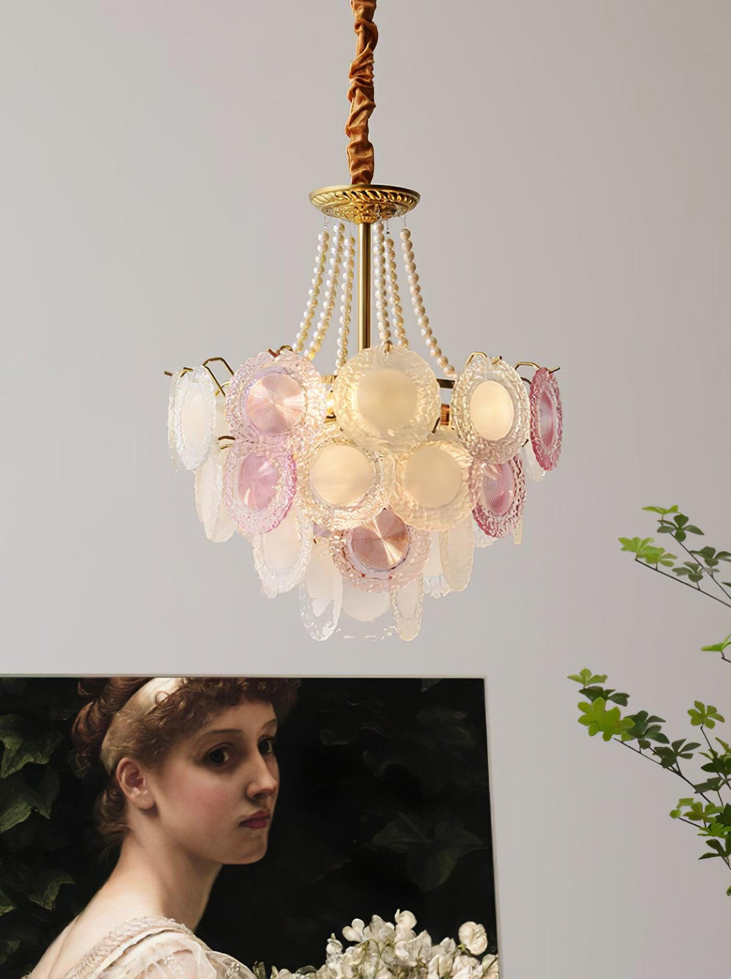 Wyrenelle Glass Chandelier-Moonnatur