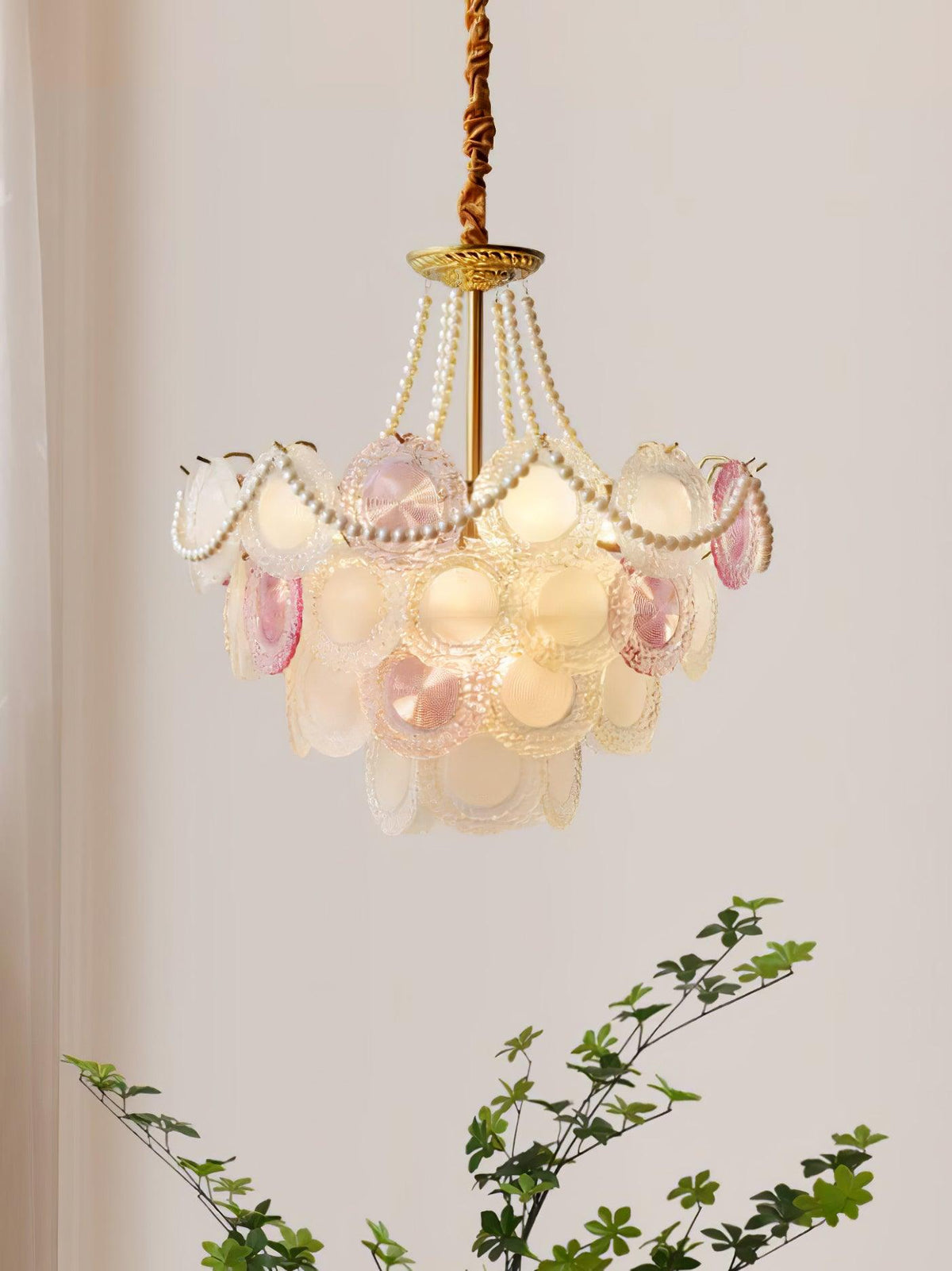 Wyrenelle Glass Chandelier-Moonnatur