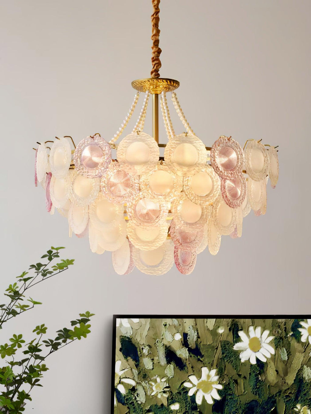 Wyrenelle Glass Chandelier-Moonnatur