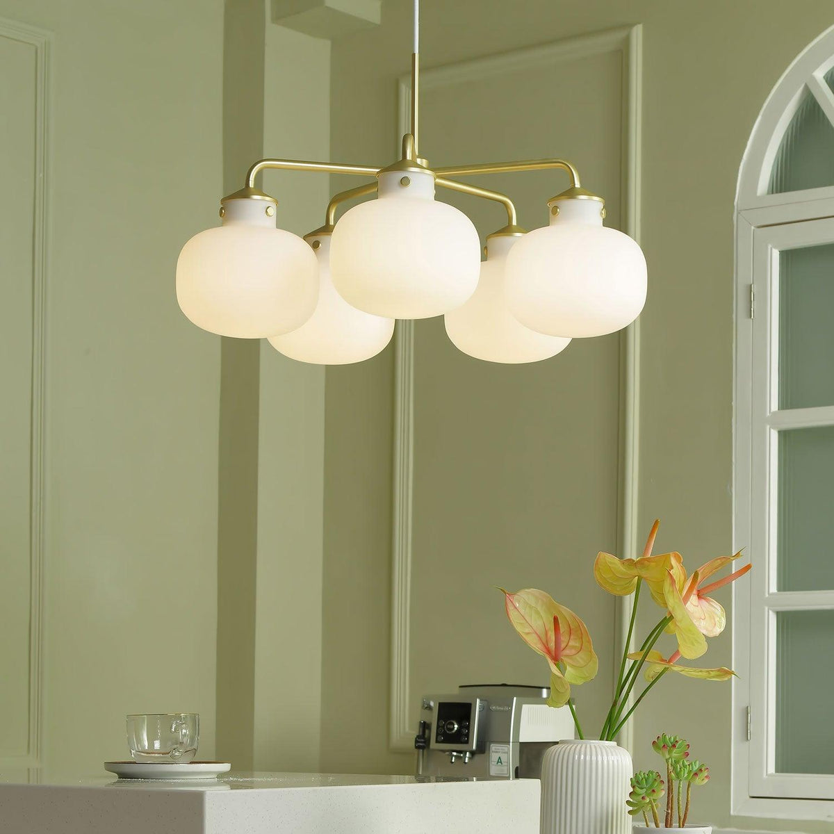 Avenora Glass Pendant Light-Moonnatur