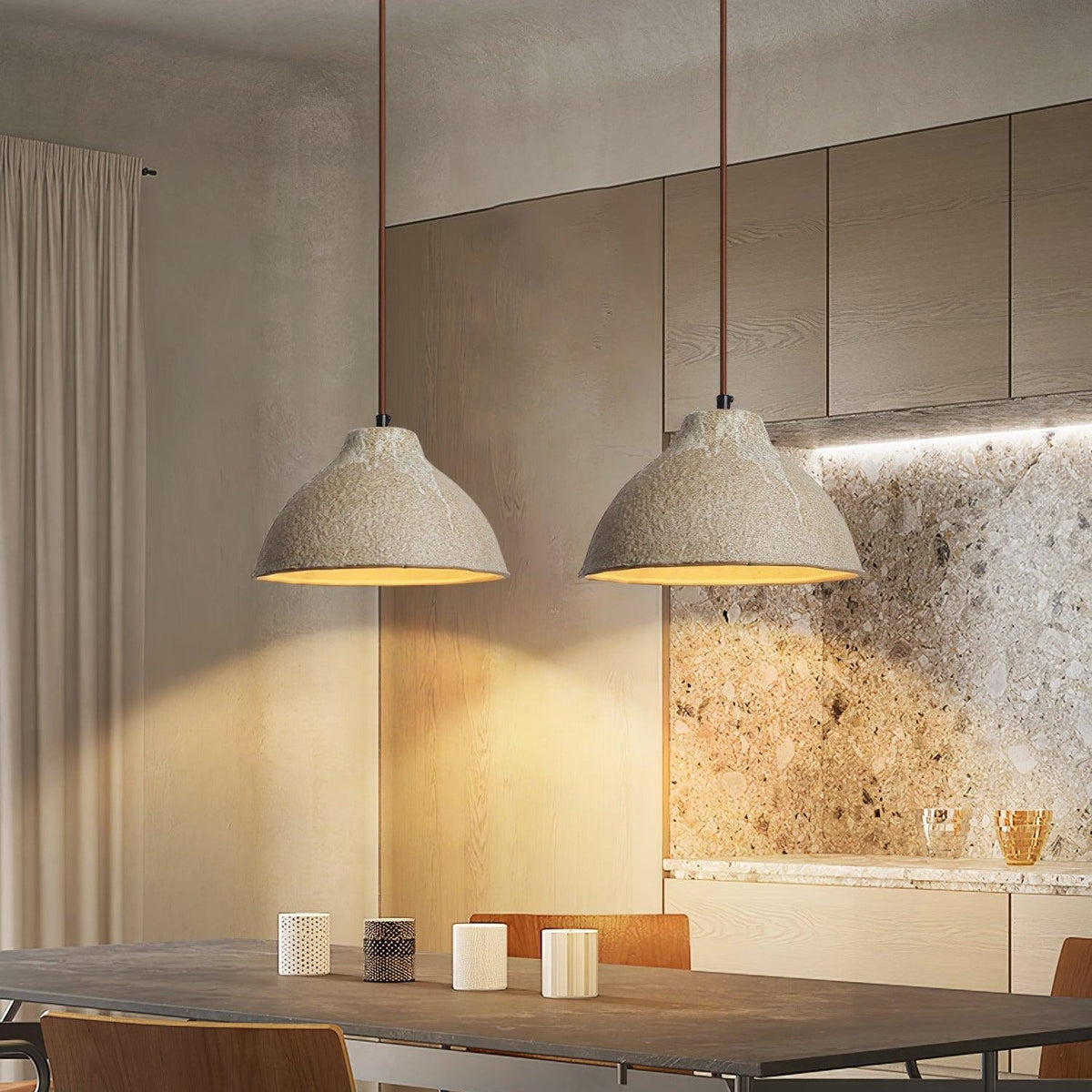Garnelash Ceramic Pendant Light-Moonnatur