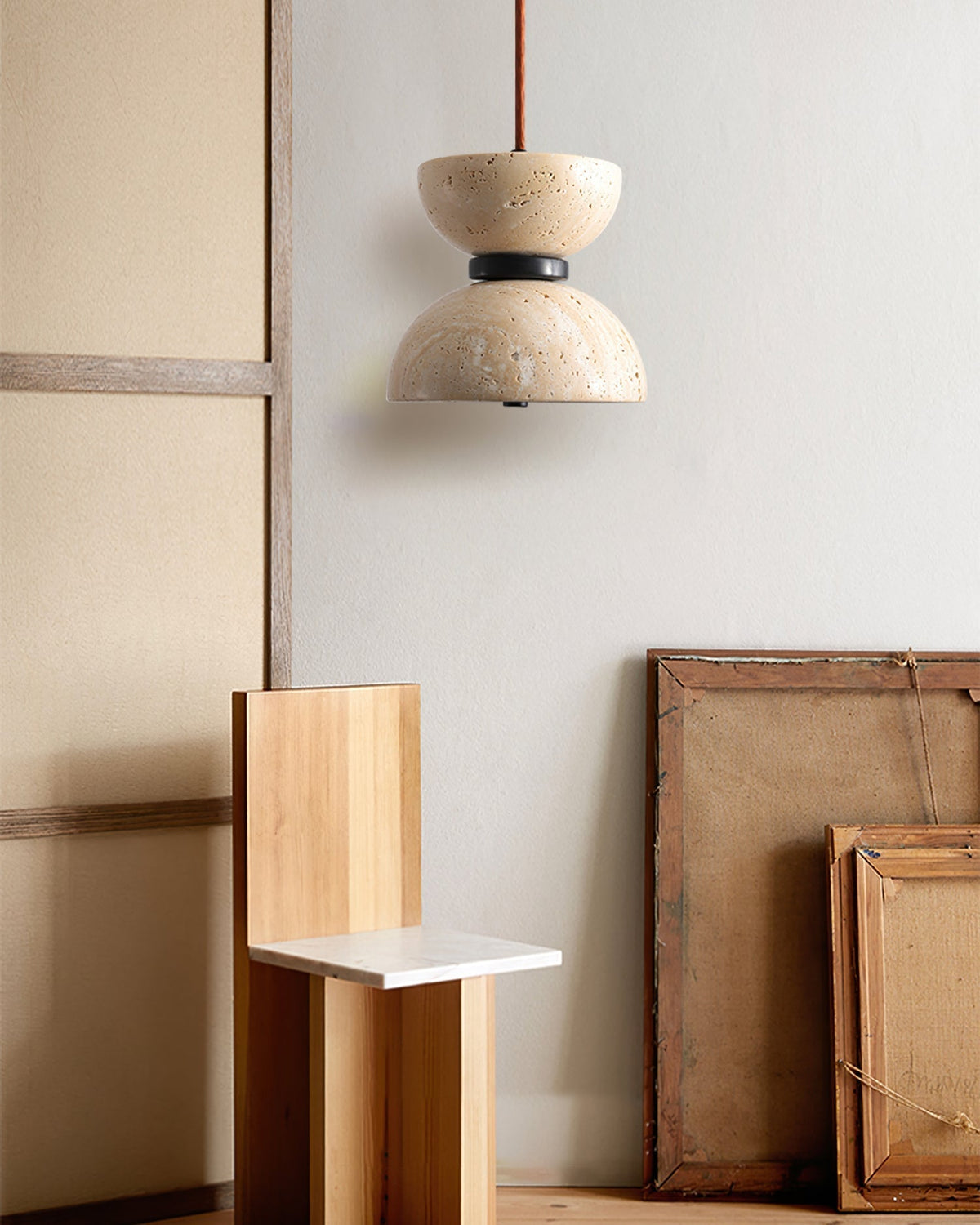 Faldenwyn Travertine Pendant Light-Moonnatur