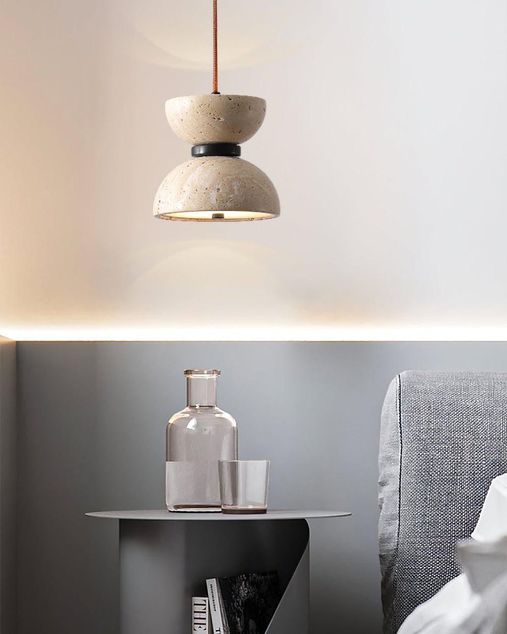 Faldenwyn Travertine Pendant Light-Moonnatur