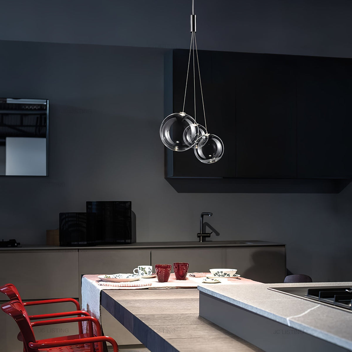 Ralise Glass Pendant Light-Moonnatur