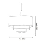 Valdenfern Fabric Pendant Light-Moonnatur