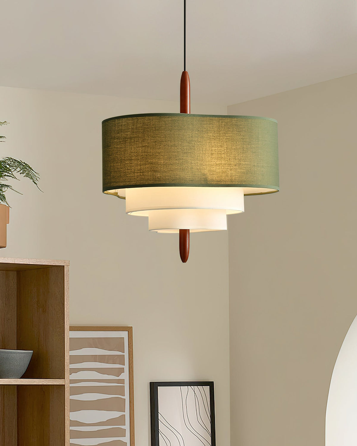 Valdenfern Fabric Pendant Light-Moonnatur