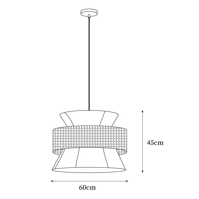 Valdenholm Rattan Pendant Light-Moonnatur