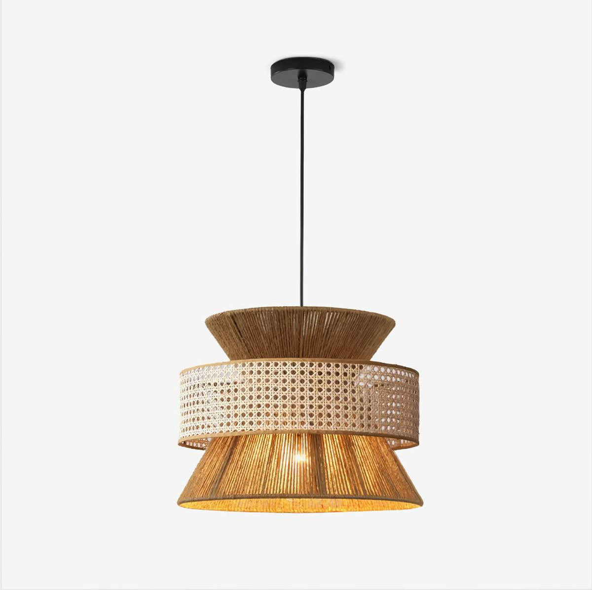 Valdenholm Rattan Pendant Light-Moonnatur