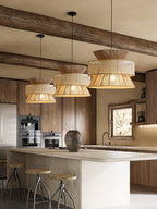 Zelvenara Bamboo Pendant Light-Moonnatur