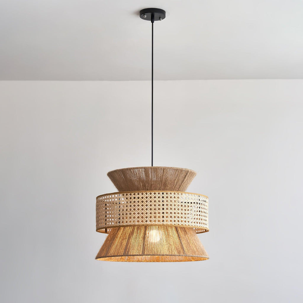 Valdenholm Rattan Pendant Light-Moonnatur