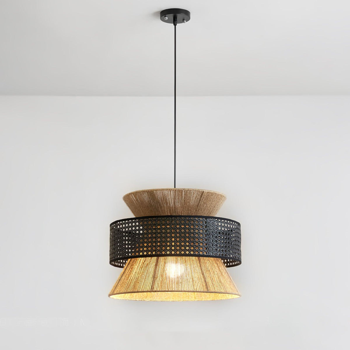 Valdenholm Rattan Pendant Light-Moonnatur
