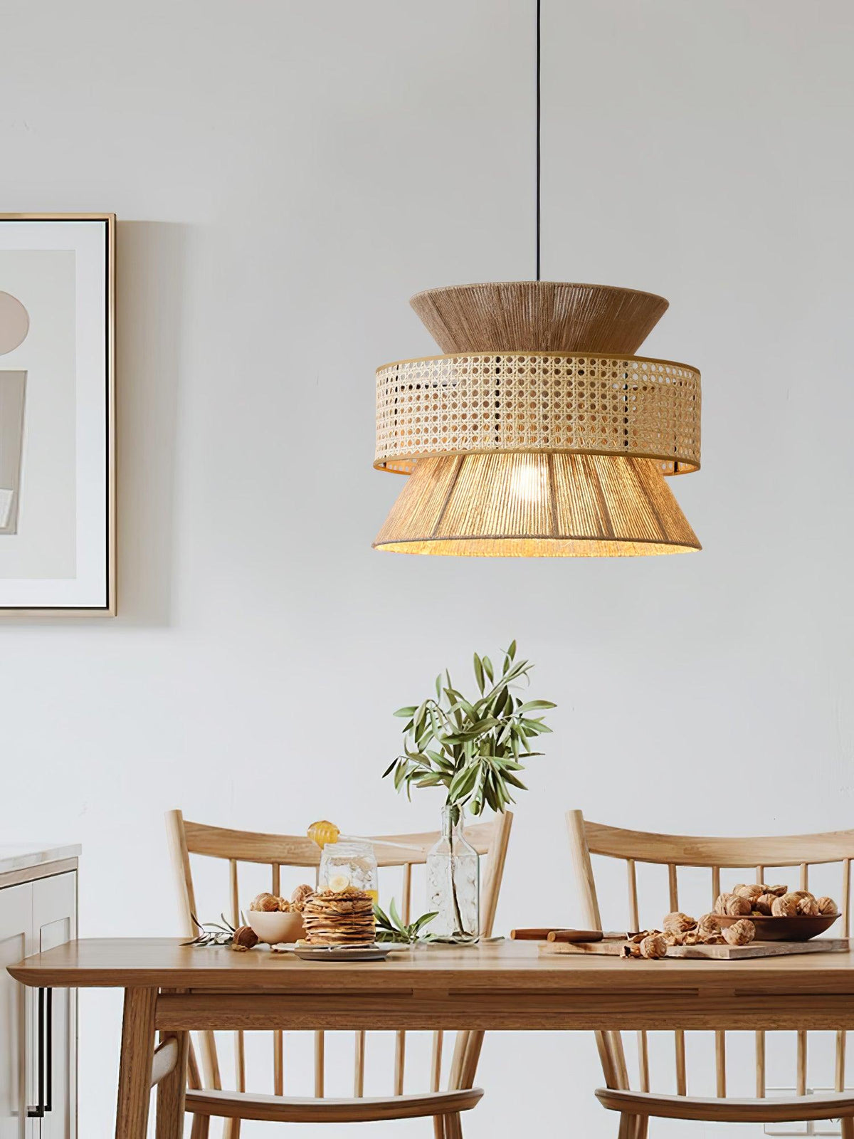 Zelvenara Bamboo Pendant Light-Moonnatur