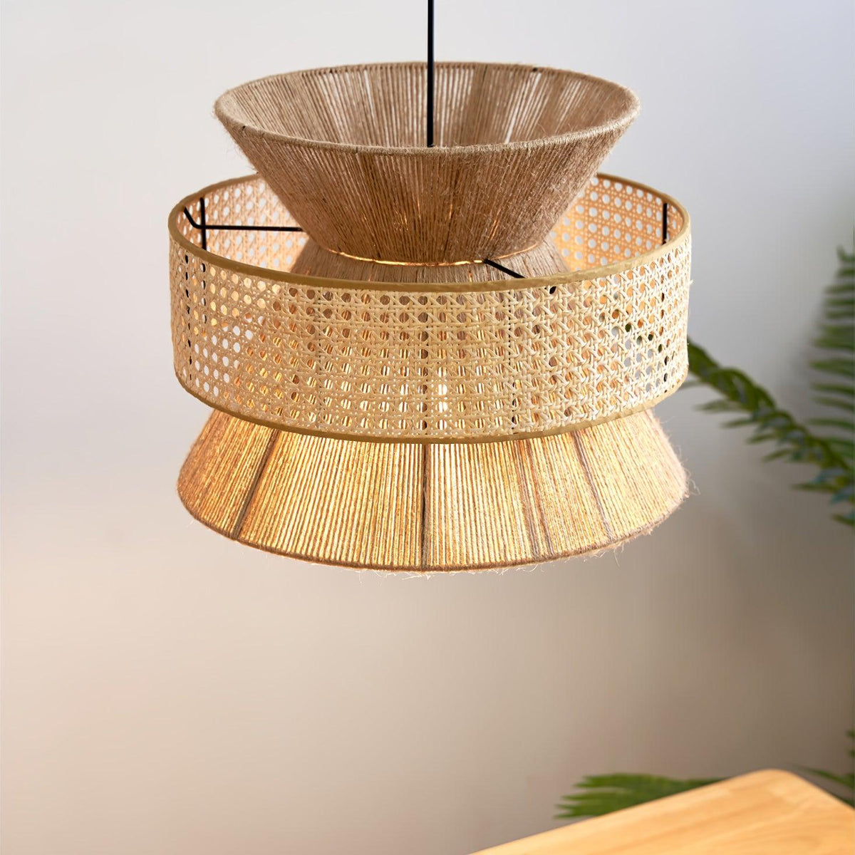 Zelvenara Bamboo Pendant Light-Moonnatur
