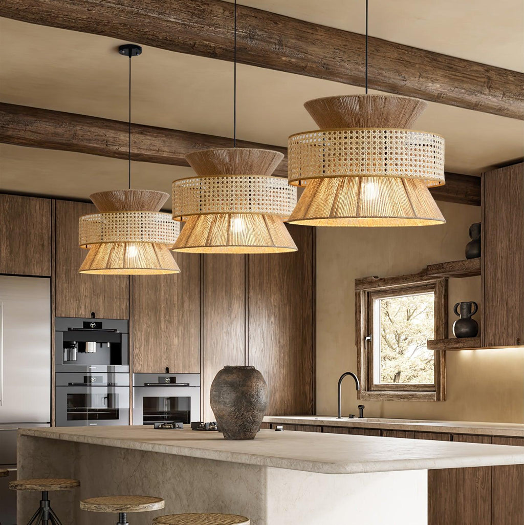 Valdenholm Rattan Pendant Light-Moonnatur