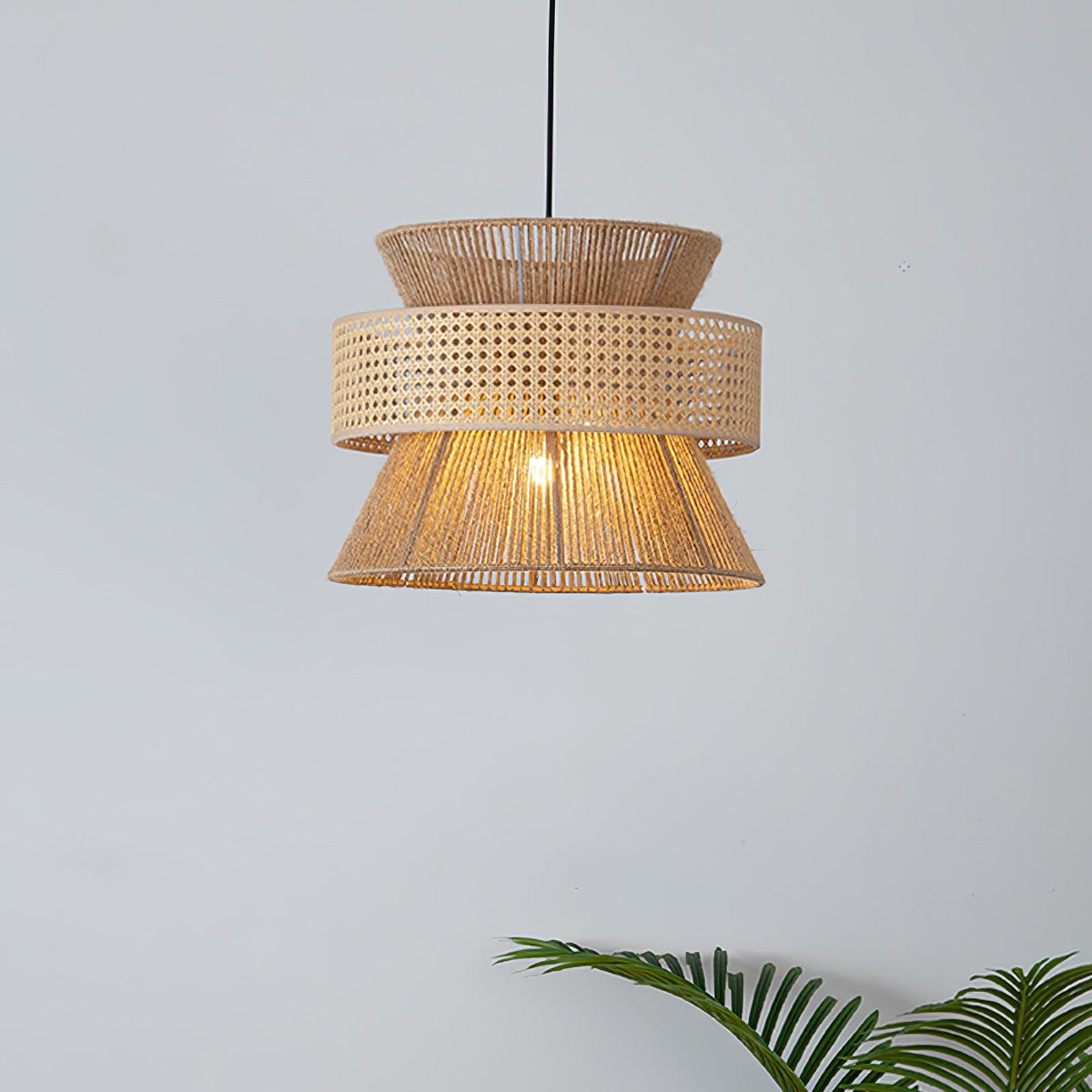 Valdenholm Rattan Pendant Light-Moonnatur