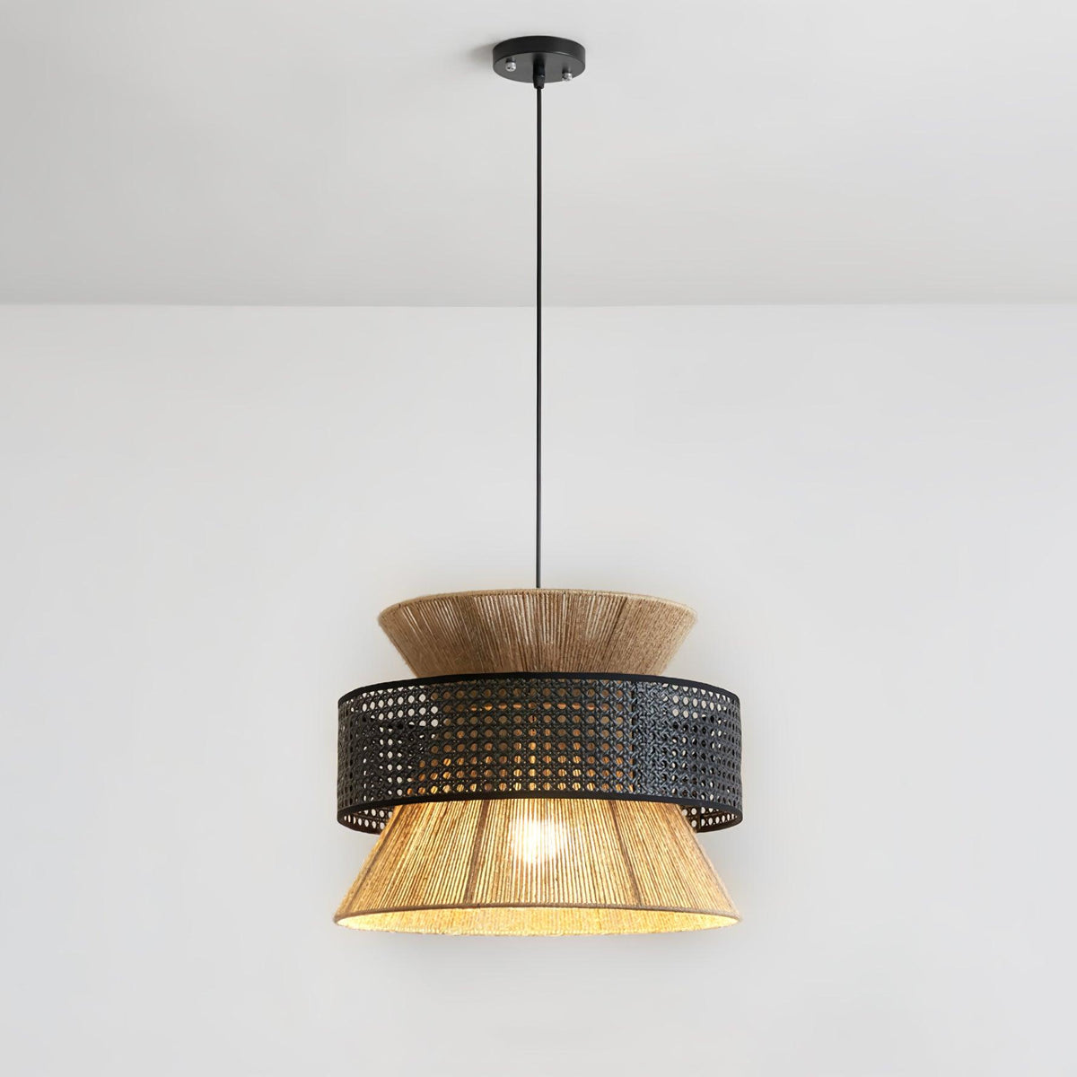 Valdenholm Rattan Pendant Light-Moonnatur
