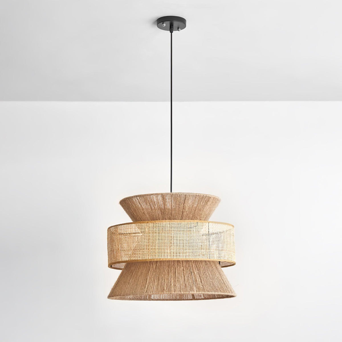 Valdenholm Rattan Pendant Light-Moonnatur