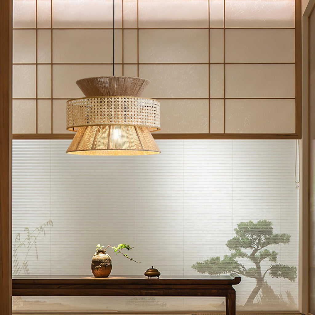 Zelvenara Bamboo Pendant Light-Moonnatur
