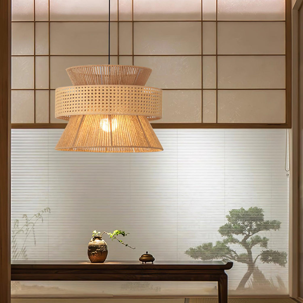 Valdenholm Rattan Pendant Light-Moonnatur
