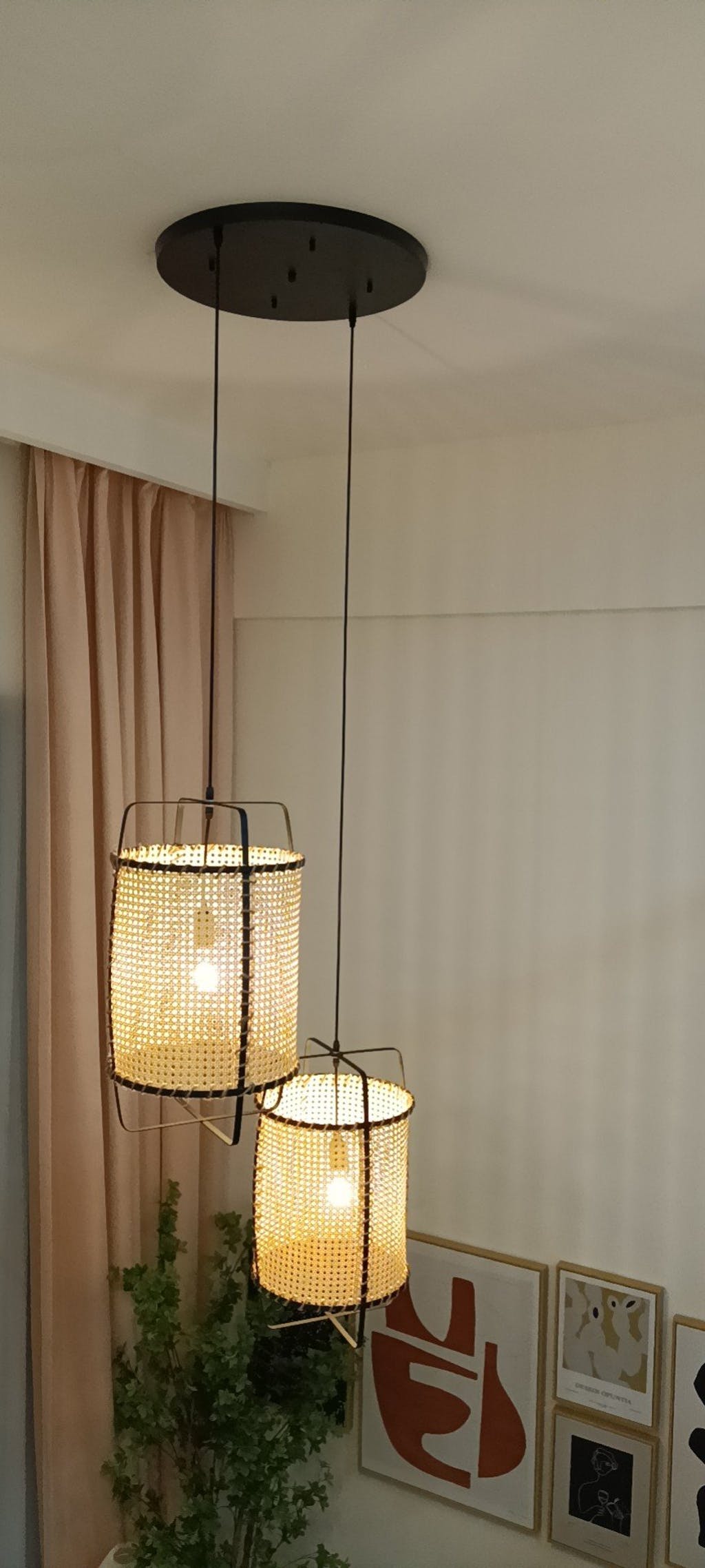Ashwillow Rattan Pendant Light-Moonnatur